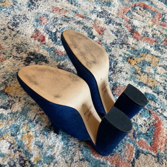 Anna Sui x INC International Concepts Floral Beaded Denim Jean Maddiee Mule Heel - Picture 6 of 8